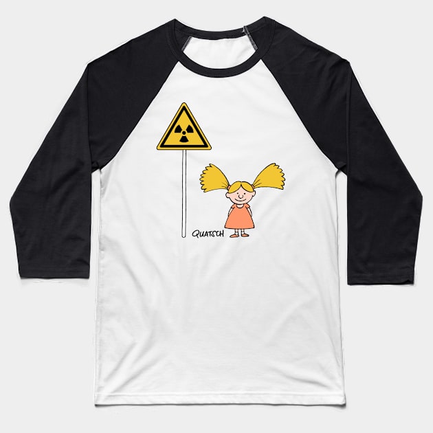 Radioactive Girl Baseball T-Shirt by Quatsch